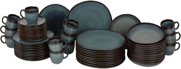 like. by Villeroy & Boch Lave Gris Basic-Set für 12 Personen / 60 Teile