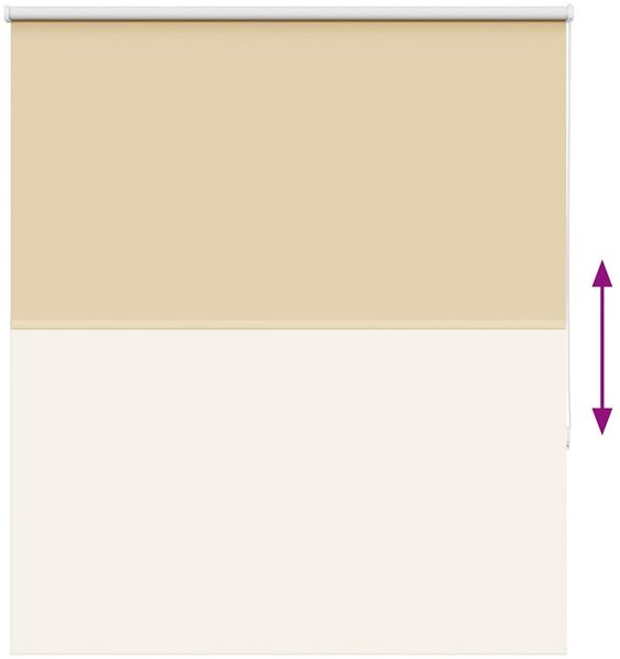 vidaXL Verdunkelungsrollo Beige 130x175 cm Stoffbreite 126,6 cm 4010770 Bild 9