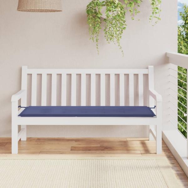 vidaXL Gartenbank-Auflage Marineblau 150x50x3 cm Oxford-Gewebe 378498