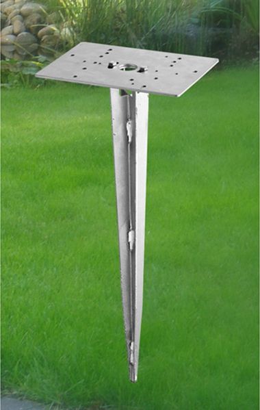 Trio Leuchten Erdspieß Earth Spike 9960-07, Edelstahl, Höhe 40cm