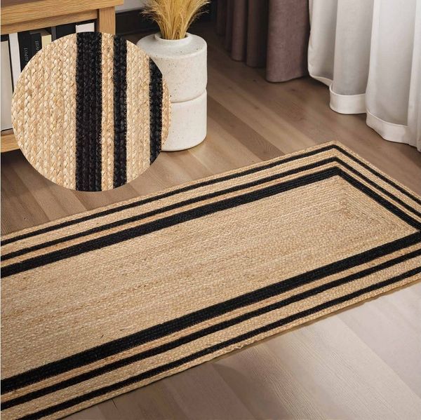HANSE Home Teppich Looma Juteteppich, rechteckig, Höhe: 7 mm, Handgewebt, Jute Naturteppich, Boho, Wohnzimmer, Schlafzimmer