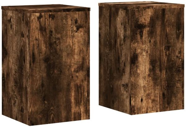 vidaXL Pflanzenständer 2 Stk. Räuchereiche 30x30x50 cm Holzwerkstoff 852919 Bild 2