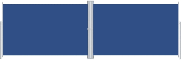 vidaXL Seitenmarkise Ausziehbar Blau 220x600 cm 318016