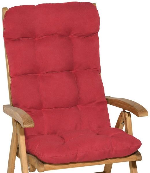 2er Set Beautissu Hochlehner Auflage Flair HL Rot