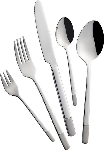 Mulex Besteck-Set Oceanside (60-tlg), 12 Personen, Edelstahl 18/0, teilsatiniert