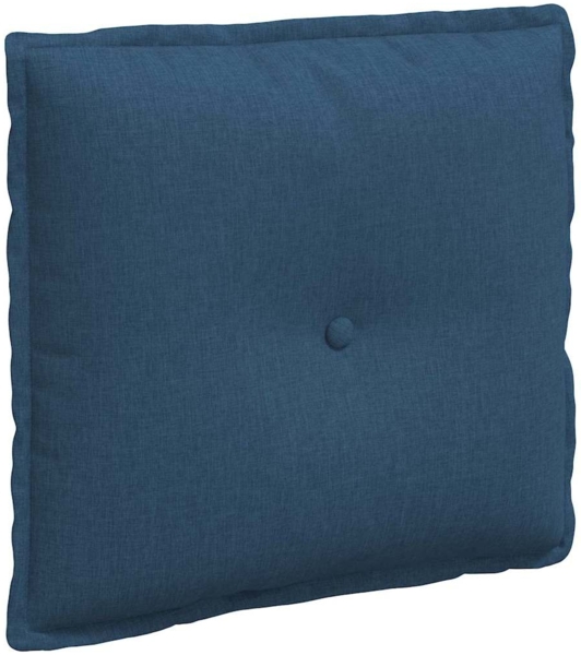 vidaXL Rückenkissen Blau 50 x 19 x 45 cm Stoff 42014623
