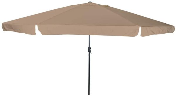 vidaXL Garten-Sonnenschirm Taupe 394 x 394 x 248 cm 42003639