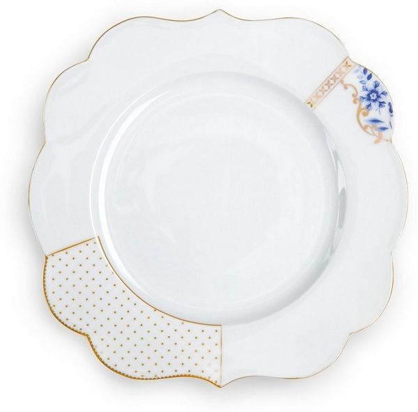 PiP Studio Speiseteller Royal White Speiseteller 28 cm, Plate Royal White 28cm