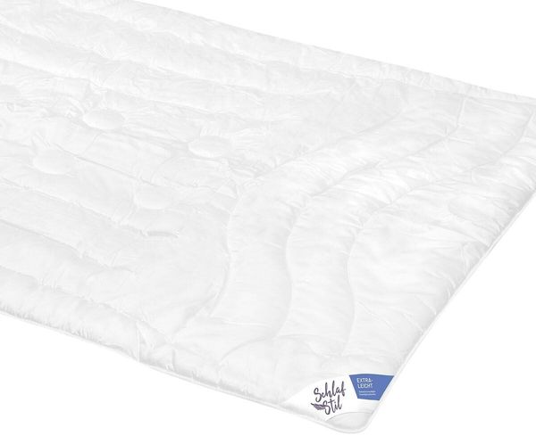 Schlafstil Faserdecke F400 extra leicht, Füllung: 100% 3D Markenfaser|200x200 cm