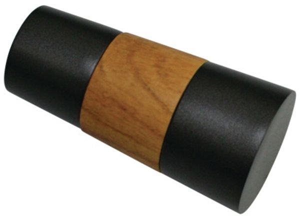 Gardinia Endstück für Gadinenstange Konus für Ø 16-19 mm schwarz-Holzoptik
