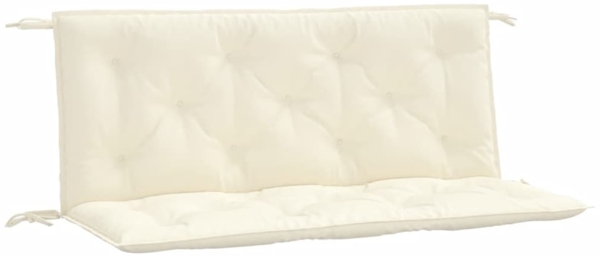 vidaXL Gartenbank-Auflagen 2 Stk. Cremeweiß 120x50x7 cm Oxford-Gewebe 361680