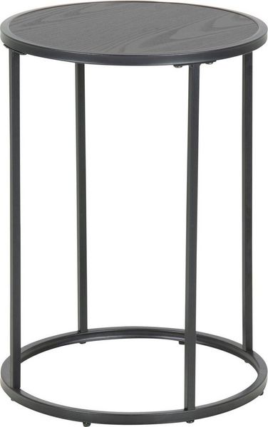 Beistelltisch SEAFORD Blumenhocker Ø 40 cm Metall schwarz