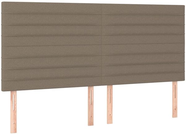 vidaXL Boxspringbett mit Matratze & LED Taupe 180x200 cm Stoff 3135537 Bild 7