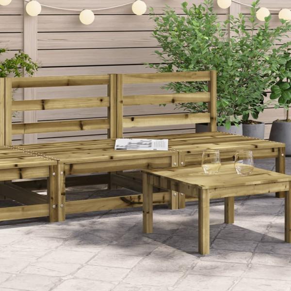 vidaXL Gartensofas ohne Armlehnen 2 Stk. 70x70x67 cm Kiefernholz 837927