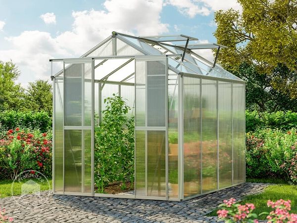 GFP Gewächshaus Picco 4 Aluminium-Rahmen 179 x 259 cm 6 mm Polycarbonat Platten