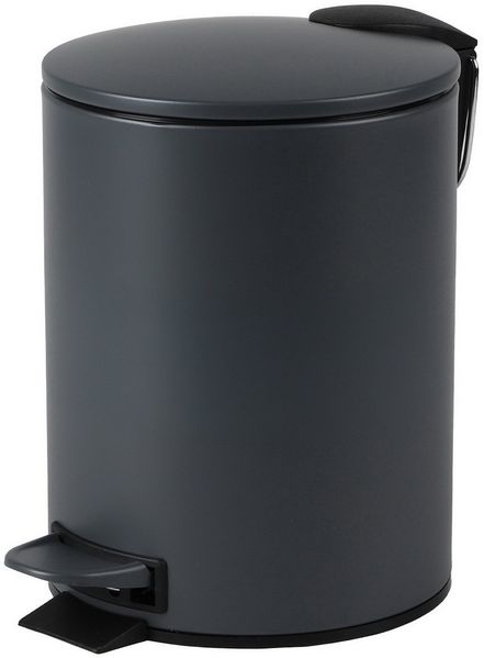 Urban Living Kosmetikeimer 3 Liter Tretmülleimer Abfalleimer Mülleimer Tretpedal Absenkautomatik, Hygienische Pedalbedienung, herausnehmbarer Eimer mit Henkel