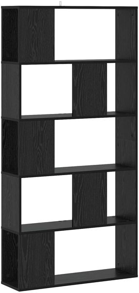 vidaXL Bücherregal Schwarz Eichen-Optik 80,5 x 23,5 x 162,5 cm PB 8010956
