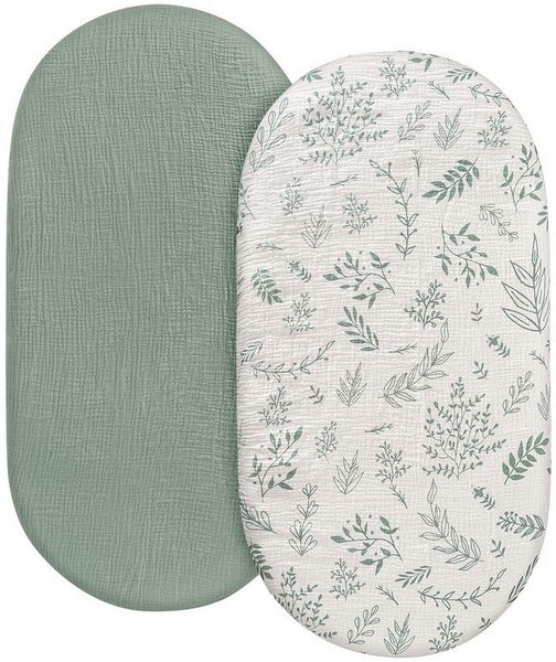 FOUORTUNATE-BEE Spannbettlaken 2er-Pack Spannbettlaken, (2 Stück), Geeignet für Kinderwagen, Stubenwagen & Kinderbett
