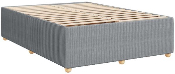 vidaXL Boxspringbett mit Matratze Hellgrau 160x200 cm Stoff 3292114 Bild 10