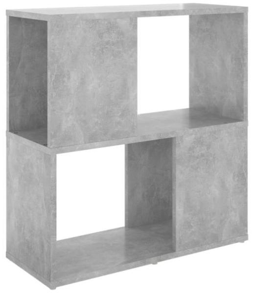 vidaXL Bücherregal Betongrau 60x24x63 cm Holzwerkstoff 809066