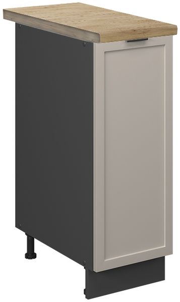 Apothekerschrank Fame-Line GrauBeige 30 cm , AP Eiche Vicco