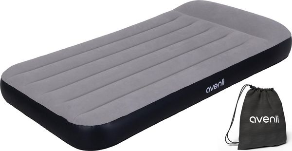Avenli Luftbett Avenli selbstaufblasende Luftmatratze / Luftbett 191 x 99 x 30 cm mit, (Einzelbett für eine Person, 1-tlg, elektrisch mit Pumpe und Tragetasche), mit beflockter Oberfläche