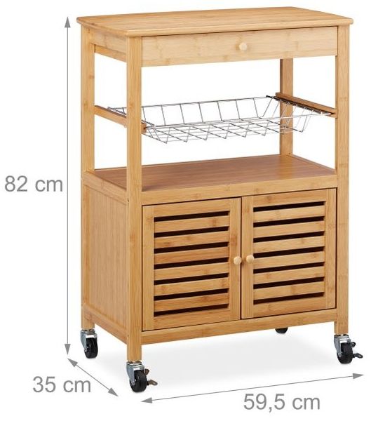 Küchenwagen aus Bambus Bild 4