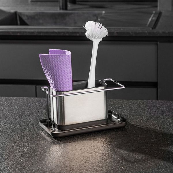 Spülorganizer hochwertiger Spülbecken-Organizer rostfrei Edelstahl 30062 Silber