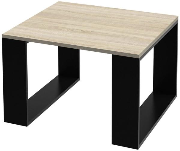 ML-DESIGN Couchtisch Wohnzimmertisch im modernen Stil Kaffeetisch für Wohnzimmer oder Büro, Quadratischer Beistelltisch Sofatisch Kufenbeine Tisch 65x40cm