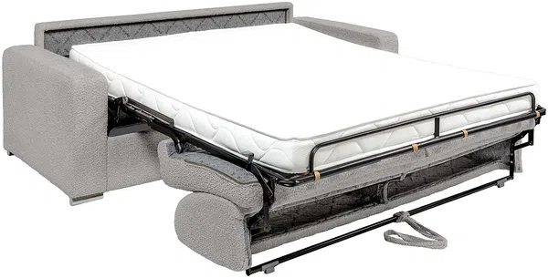 Vente-unique - CALITO Sofa Stoff Grau - B 223 cm95 cm x H 85 cm x L 194 cm Bild 3