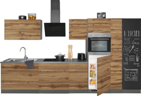 KOCHSTATION Küchenzeile KS-Trier, ohne E-Geräte, Breite 370 cm Bild 3