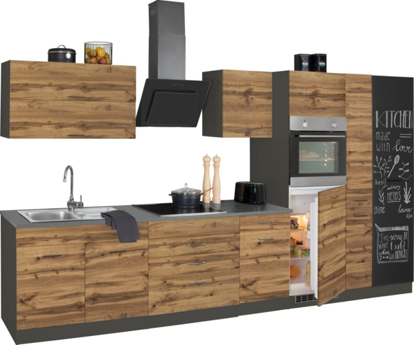 KOCHSTATION Küchenzeile KS-Trier, ohne E-Geräte, Breite 370 cm Bild 2