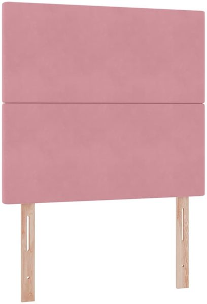 vidaXL Aufbewahrungsbett mit Matratze Rosa 100 x 200 cm Samt 3371954 Bild 9