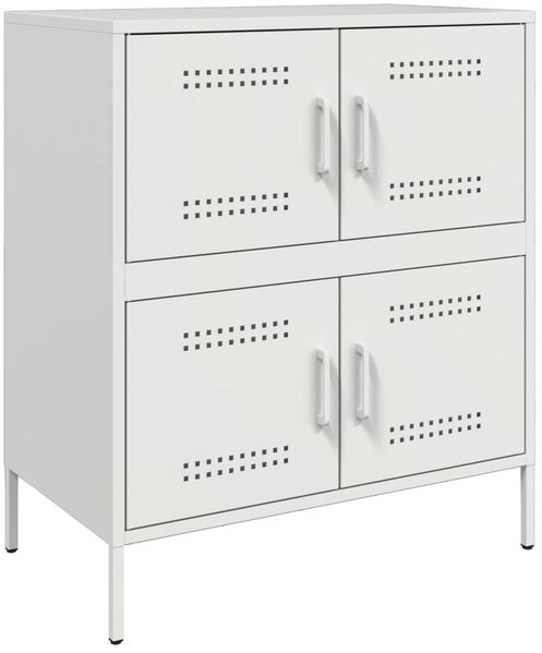 Sideboard, Kommode Weiß 68x39x79 cm Stahl j3309p