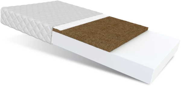 Matratze 60x120 cm Kaltschaum CALM Dumbo Kokos Klimafaser Polyurethanschaum H3 H4 10 cm