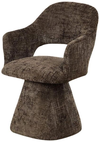 WAHSON OFFICE CHAIRS Esszimmerstuhl Drehbarer Chenille-Polsterstuhl mit Armlehnen, retro, für Esszimmer...