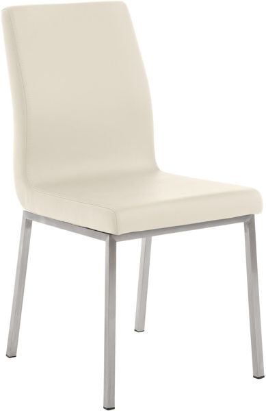 CLP Esszimmerstuhl Colmar Edelstahlgestell,creme