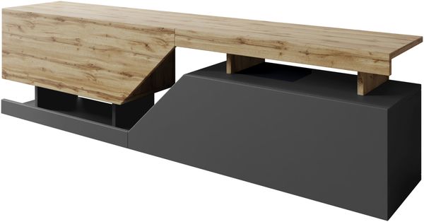 Mirjan24 'Nesezi' TV-Lowboard, anthrazit / wotan