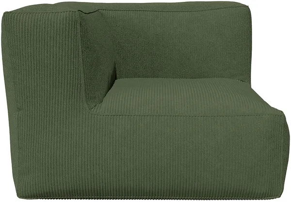 Vente-unique - NOUMARA Sessel StoffSamt Grün - B 95 cm x H 80 cm x L 95 cm