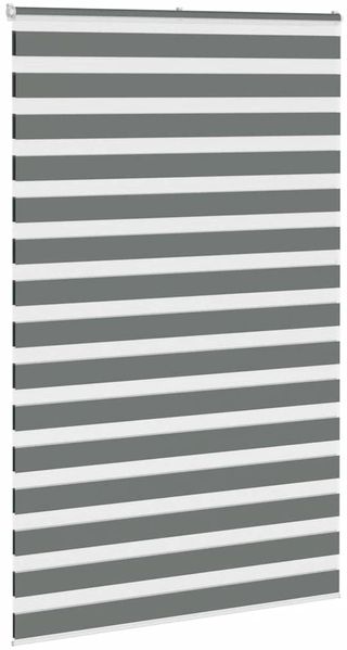 vidaXL Doppelrollo Dunkelgrau 150x230 cm Stoffbreite 145,9 cm Polyester 4014193 Bild 3