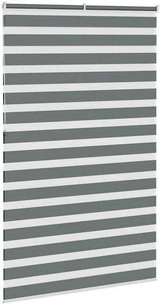 vidaXL Doppelrollo Dunkelgrau 150x230 cm Stoffbreite 145,9 cm Polyester 4014193 Bild 4