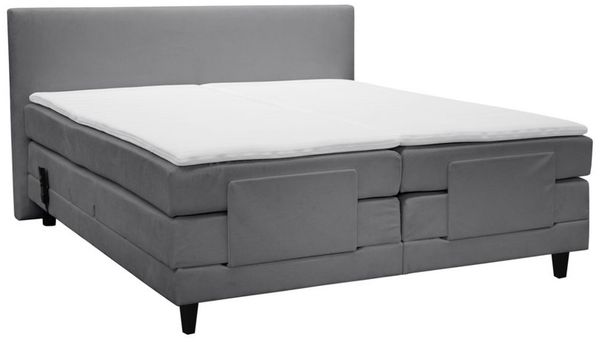 ADA trendline Boxspringbett PRIMUS, H2/H3, 180x200cm, Inklusive 2 Topper Benno, motorischer Verstellung