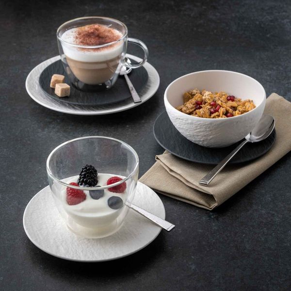 Villeroy & Boch Manufacture Rock Glow Espressoglas mit Untertasse 60 ml 6er Set