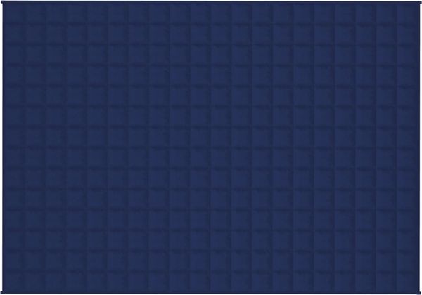 vidaXL Gewichtsdecke Stoff, 1 x Gewichtsdecke, Dunkelblau, 140x200 cm, Baumwolle, 6 kg Bild 3