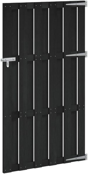vidaXL Gartentor 100 x 180 cm WPC und Aluminium Schwarz 42039046 Bild 2