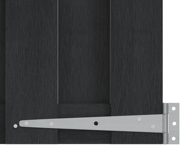 vidaXL Gartentor 100 x 180 cm WPC und Aluminium Schwarz 42039046 Bild 4