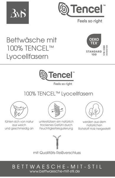TENCEL™ Lyocell Bettwäsche gold Garnitur 155x200 + 80x80 Bild 4