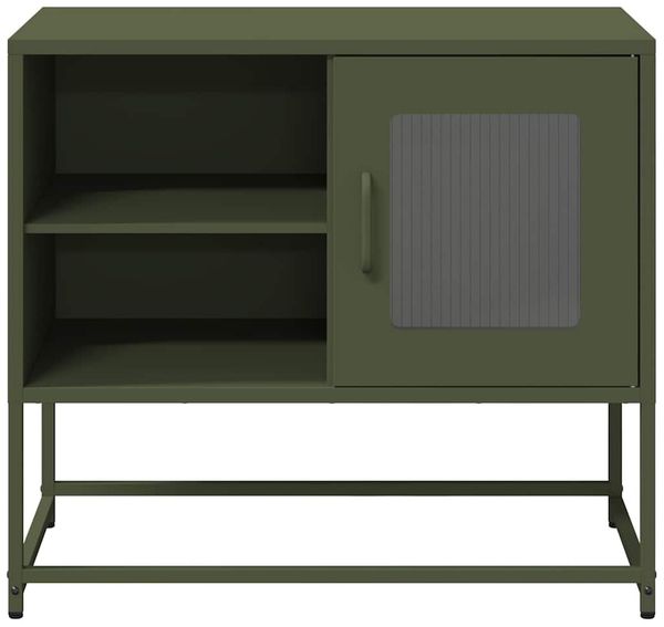 vidaXL TV-Schrank Olivgrün 68x39x60,5 cm Stahl 853390