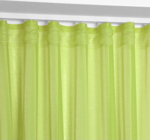 Beautex Gardine Transparente Gardine Dolly, wählbar mit Kräusel- und Ösen- Aufhängung, Kräuselband (2 St), transparent