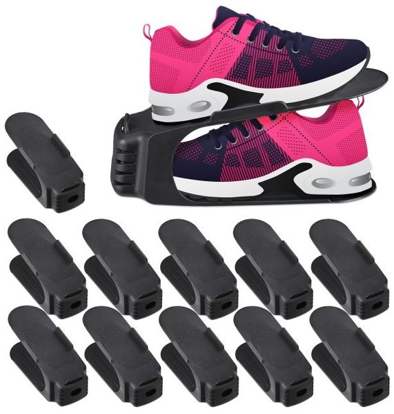 Relaxdays 120 x Schuhstapler schwarz